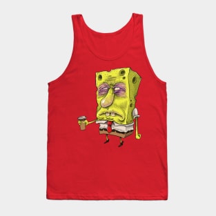 spongebob before coffee Tank Top